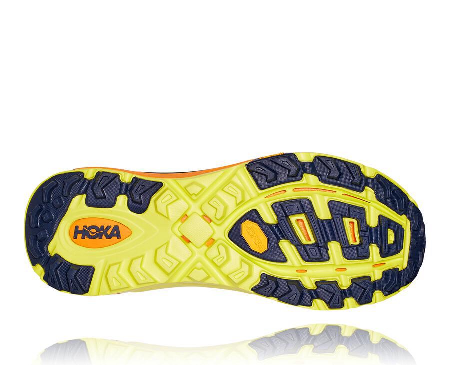 Hoka One One Mens Trail Shoes - Mafate Speed 2 - Light Gold/Rose - LNOG05487